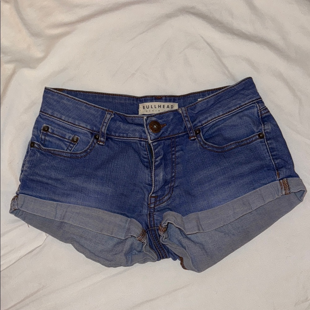 Bullhead Women's Blue Denim Shorts